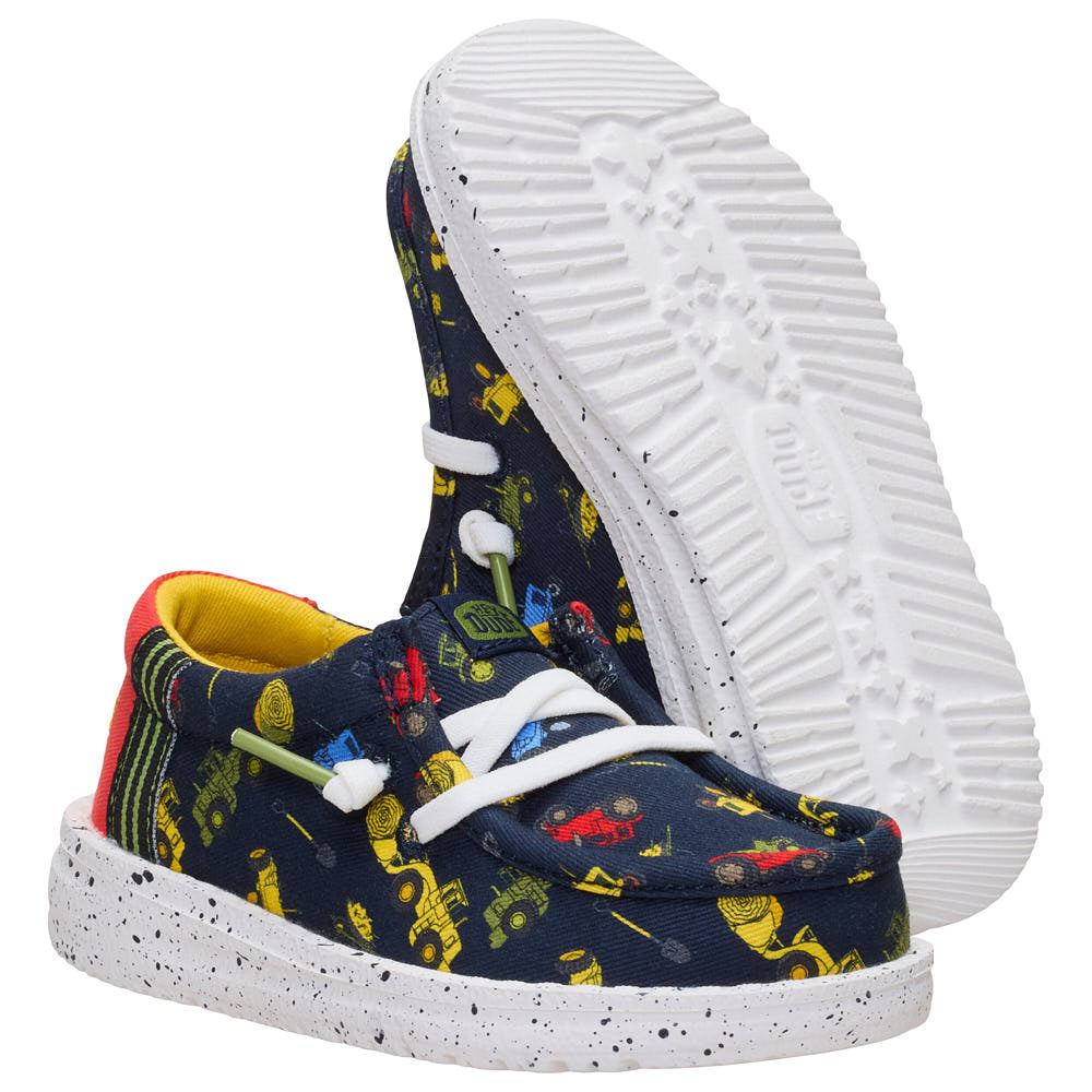 Hey Dude Toddler's Wally Navy Tiny Travelers Casual Shoe