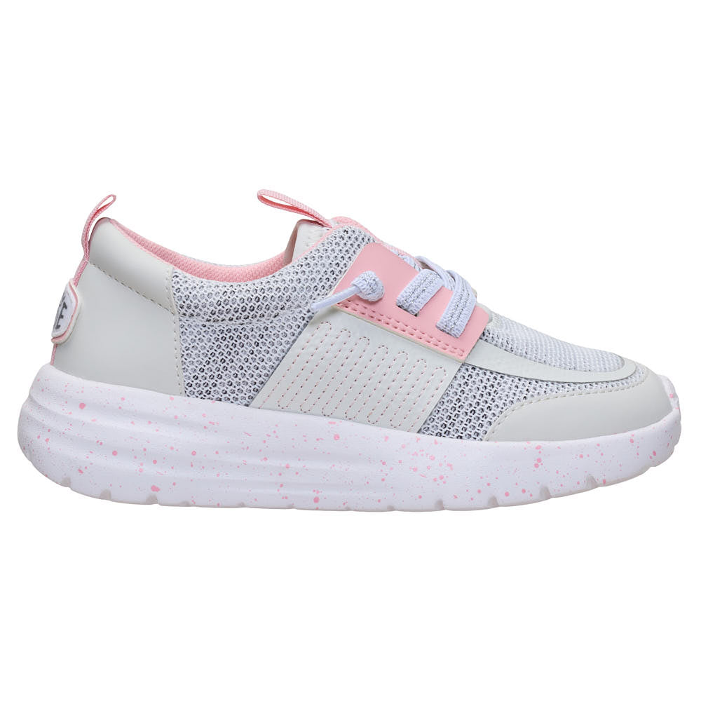 Hey Dude Kid's Sirocco Play Pink and Grey Stretch Sox