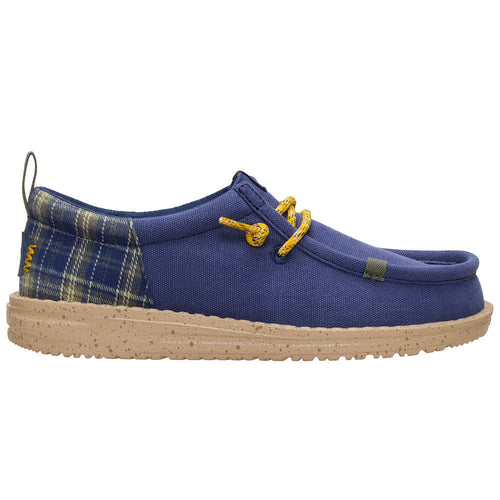 Hey Dude Kid's Wally Funk Navy Plaid
