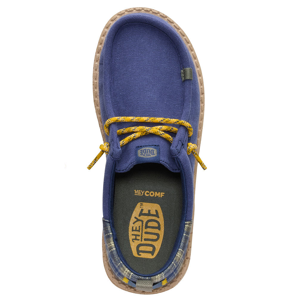 Hey Dude Kid's Wally Funk Navy Plaid