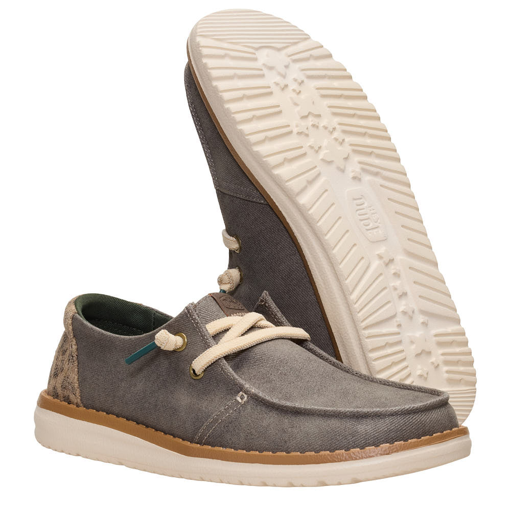 Hey Dude Women's Wendy Workwear Leo Dark Olive Casual