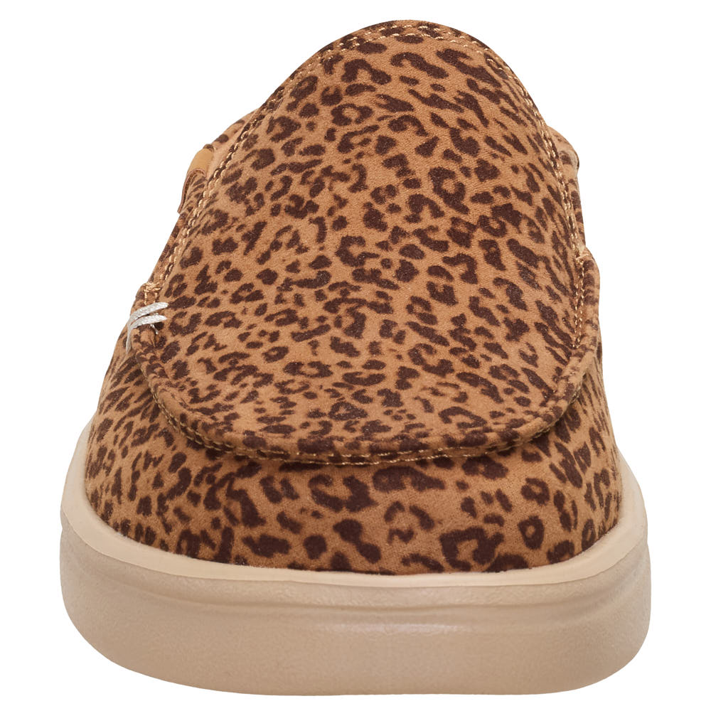 Hey Dude Women's Aspen Slip Tan Leopard Casual