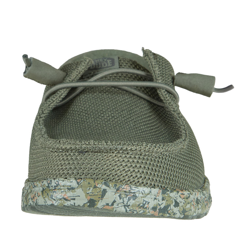 Hey Dude Women's Wendy Funk Mesh Field Camo Dark Olive Casual