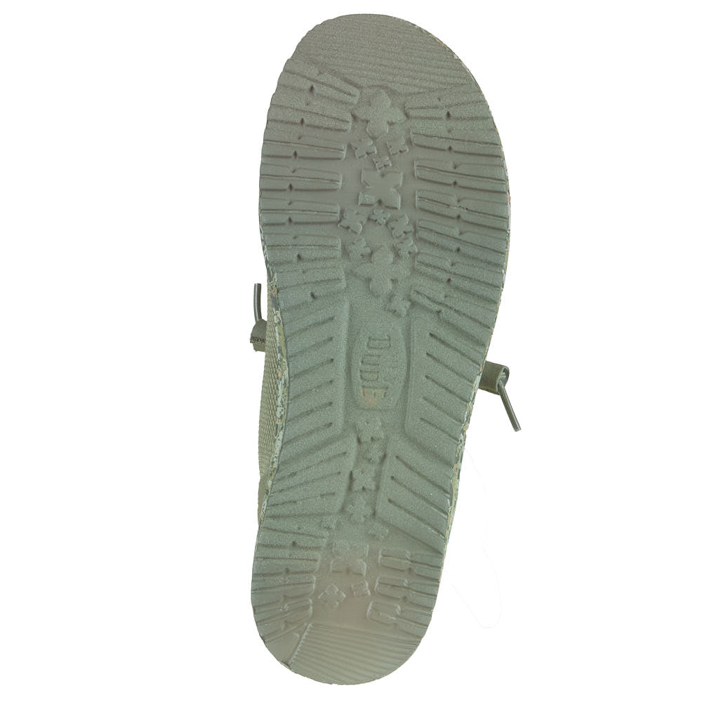 Hey Dude Women's Wendy Funk Mesh Field Camo Dark Olive Casual