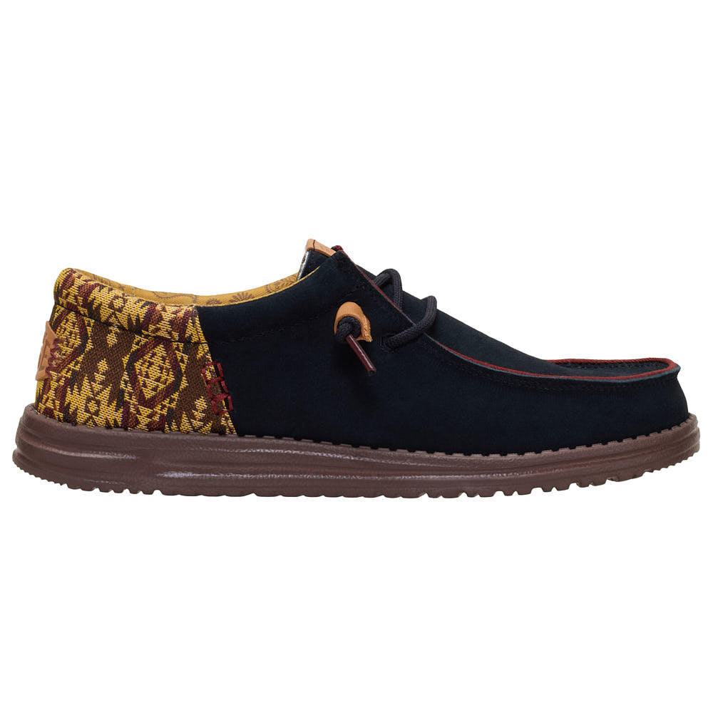 Hey Dude Men's Wally Funk Teton Black Suede Casual