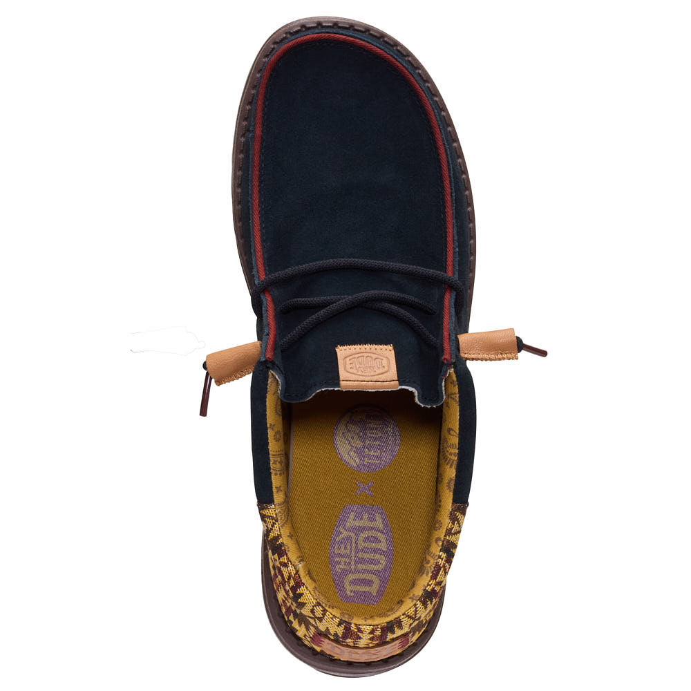 Hey Dude Men's Wally Funk Teton Black Suede Casual