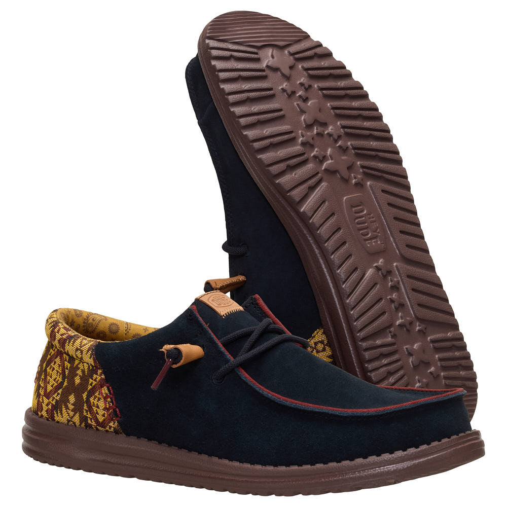 Hey Dude Men's Wally Funk Teton Black Suede Casual