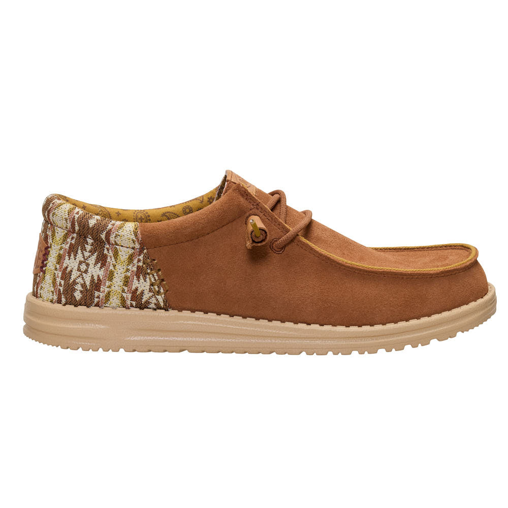 Hey Dude Men's Wally Funk Teton Brown Suede Casual