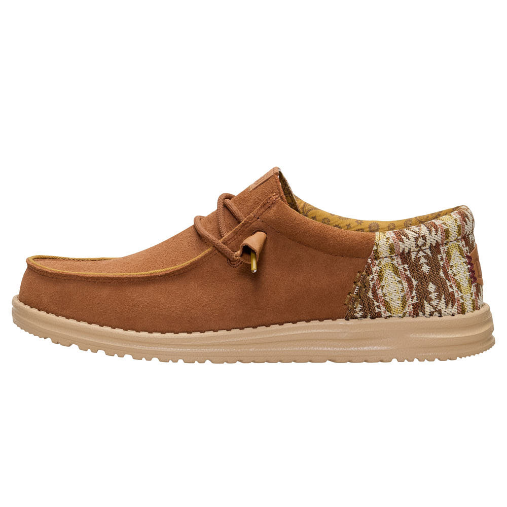 Hey Dude Men's Wally Funk Teton Brown Suede Casual