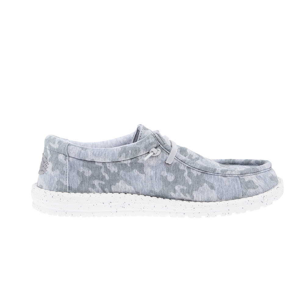 Hey Dude Men's Wally Stretch Jersey Light Grey Camo