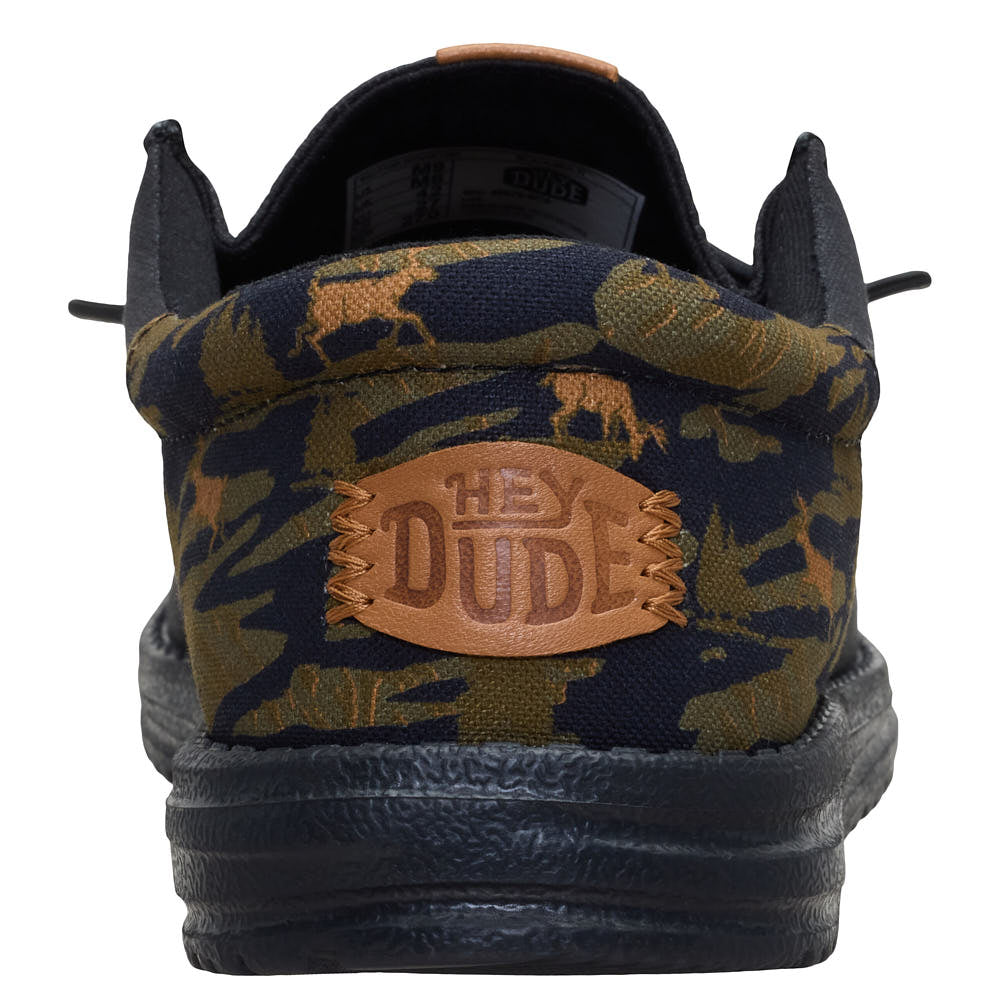 Hey Dude Men's Wally Funk Outdoor Camo Black Casual