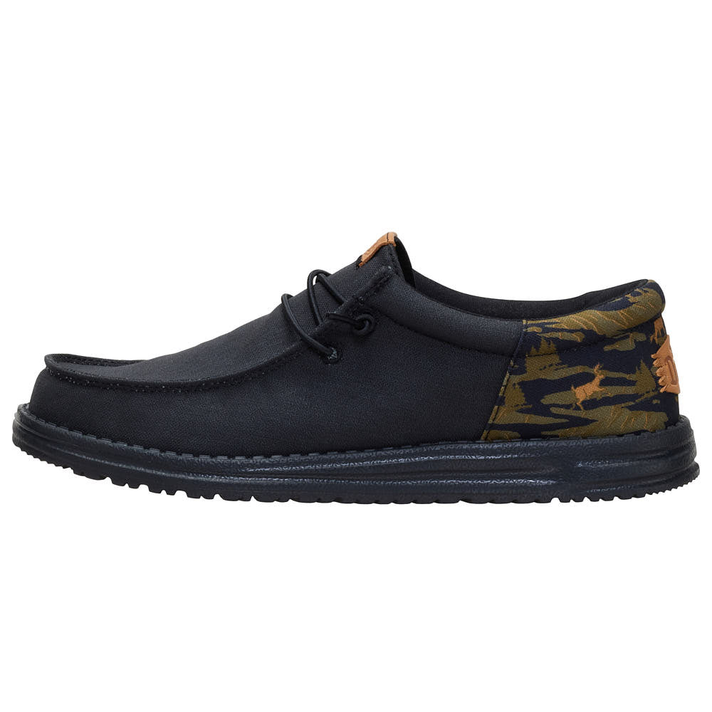 Hey Dude Men's Wally Funk Outdoor Camo Black Casual