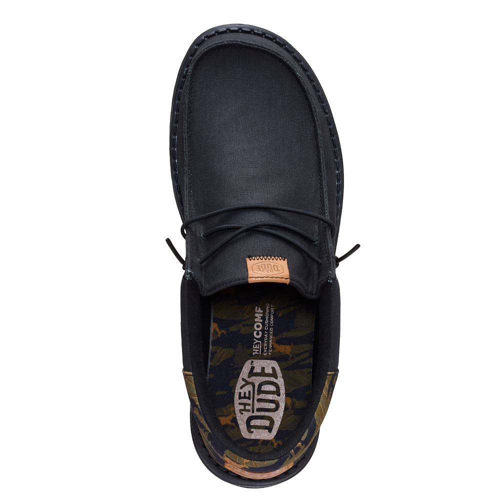 Hey Dude Men's Wally Funk Outdoor Camo Black Casual
