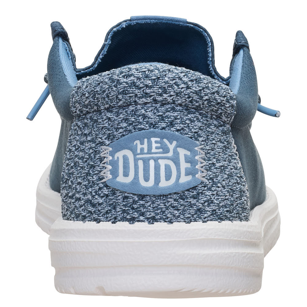 Hey Dude Men's Wally Heathered Knit Dark Slate Casual